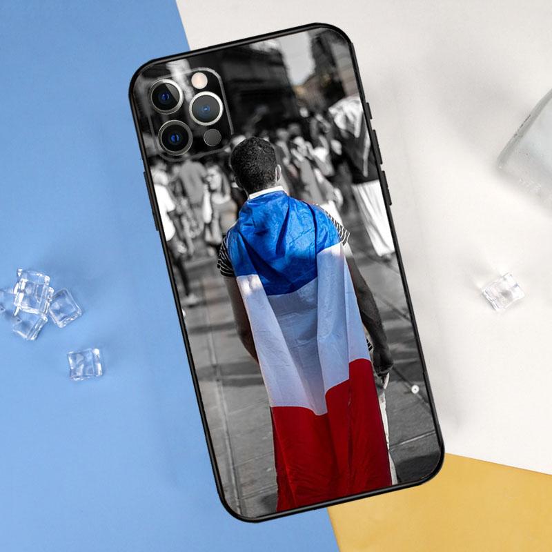France National Flag Phone Case For iPhone 16 Pro Max 13 12 Mini 11 14 15 Pro Max XR 16 15 Plus 16e Cover Shell