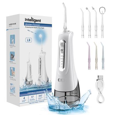 Elektrický irigátor USB dobíjecí vodní flétna Přenosná dentální vodní tryska 300ml vodní nádrž Vodotěsný čistič pro péči o ústní dutinu