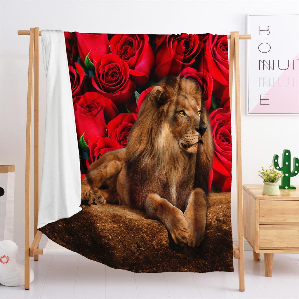 Blanket Flannel Blanket Animal Tiger 2D Digital Printing Blanket Blanket