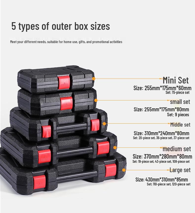 Deluxe Sada domácího nářadí: Elektrikářské a automobilové nezbytnosti