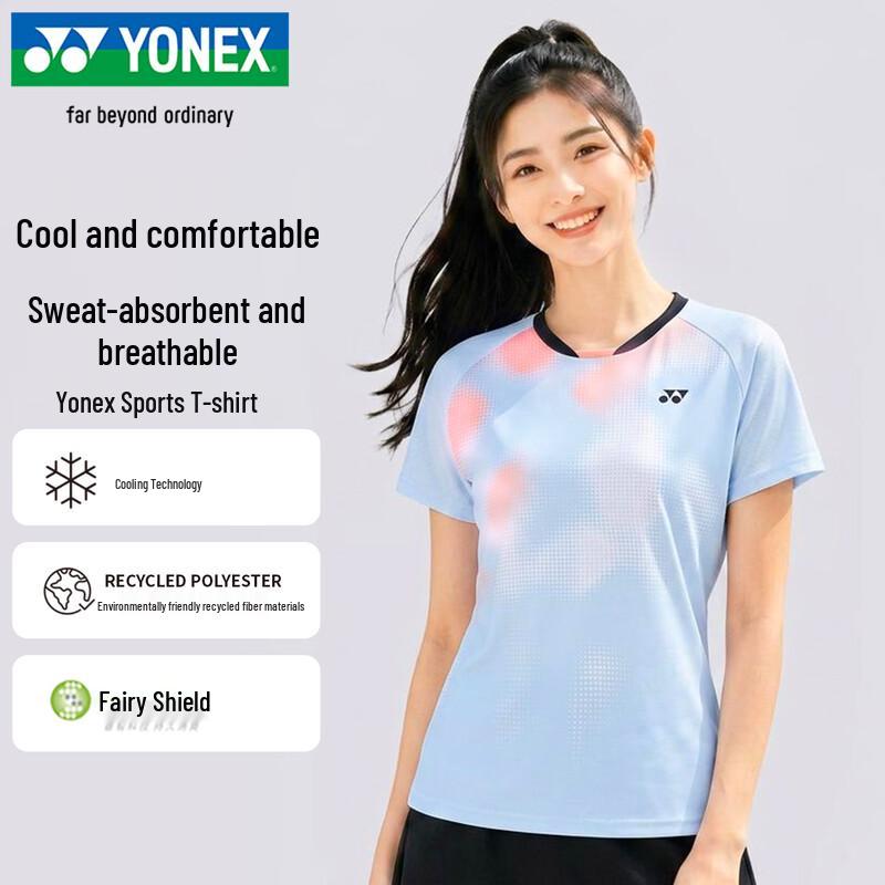 YONEX Unisex Badminton Training & Competition Short Sleeve T-Shirt
