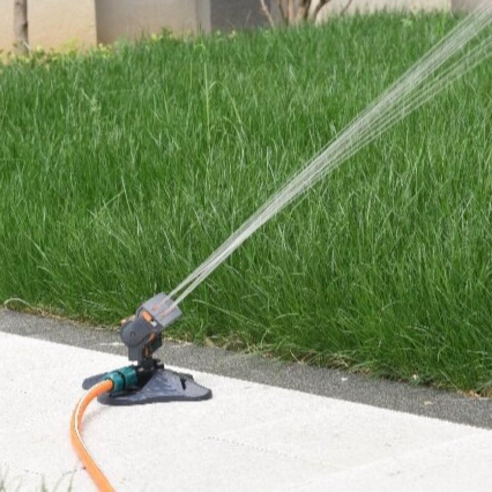 16 Holes Garden Sprinkler Adjustable Irrigation Automatic Swing Lawn Sprinkler Large Coverage Durable Oscillating Sprinkler