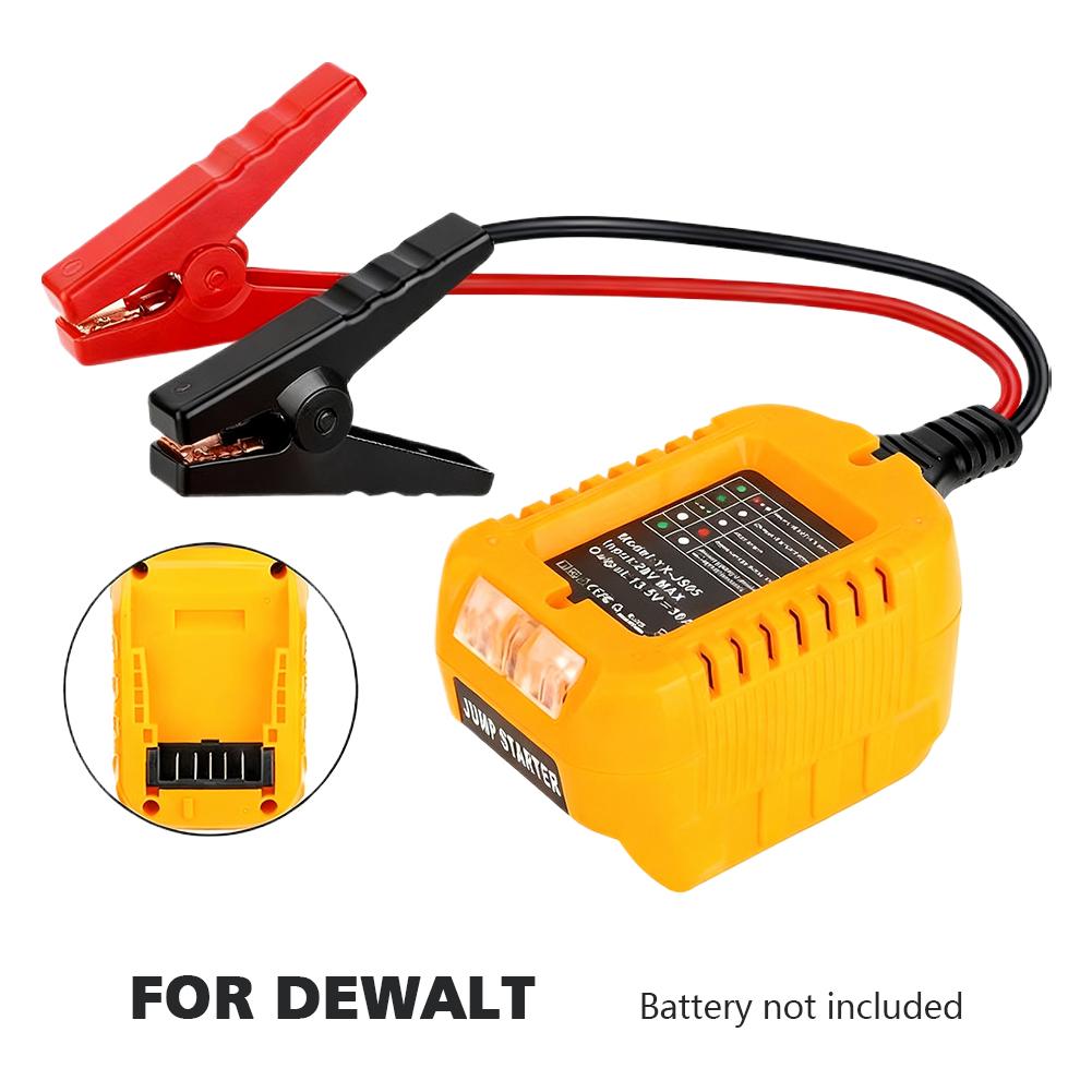 For Makit A/MWQ /Dewal T/BS18V 20V Lithium-Ion Battery Car Jump Starters Adapter With LED Power Indicator Light