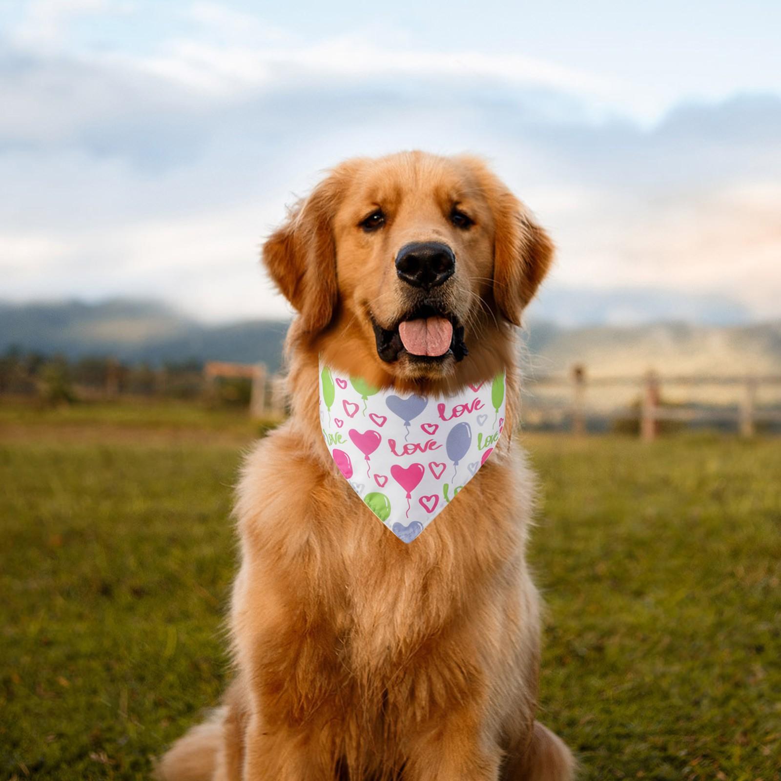 

День святого Валентина Одежда для домашних животных Шарф для воды Love Pet Шарф для собак Аксессуары для домашних животных Шарф для собак One Size