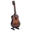 Mini Classical Guitar with Support Miniature Musical Instrument Wooden Decorative Ornament for Home Decor Display Ornament