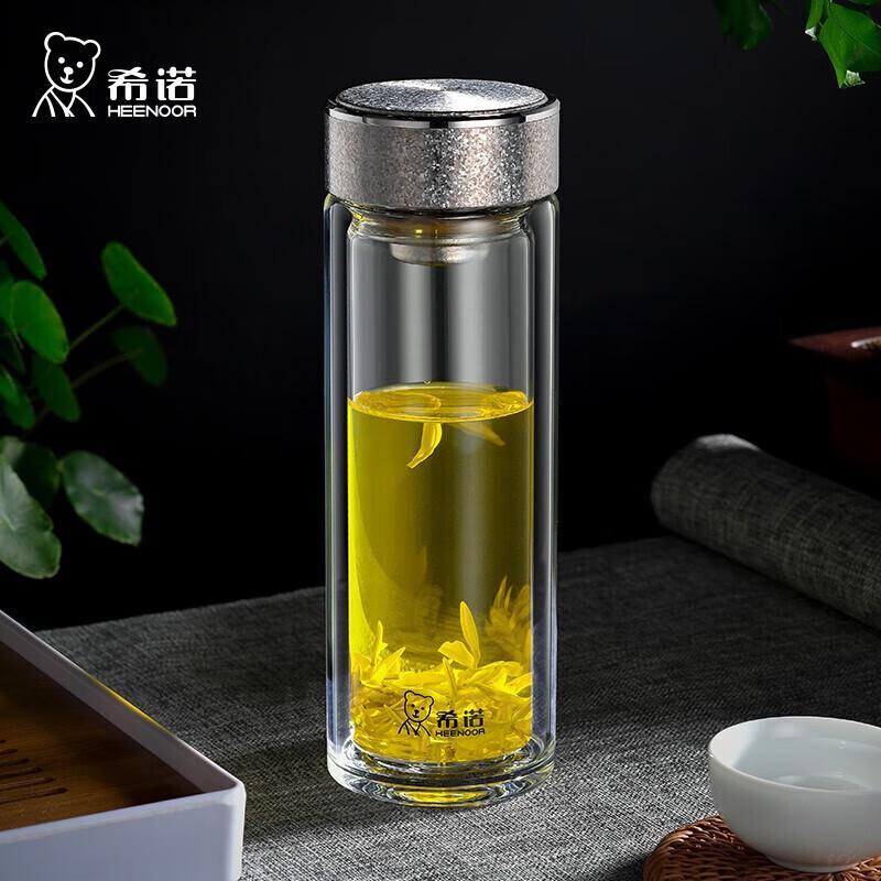 Xinuo Antibacterial Double-Layer Glass Cup