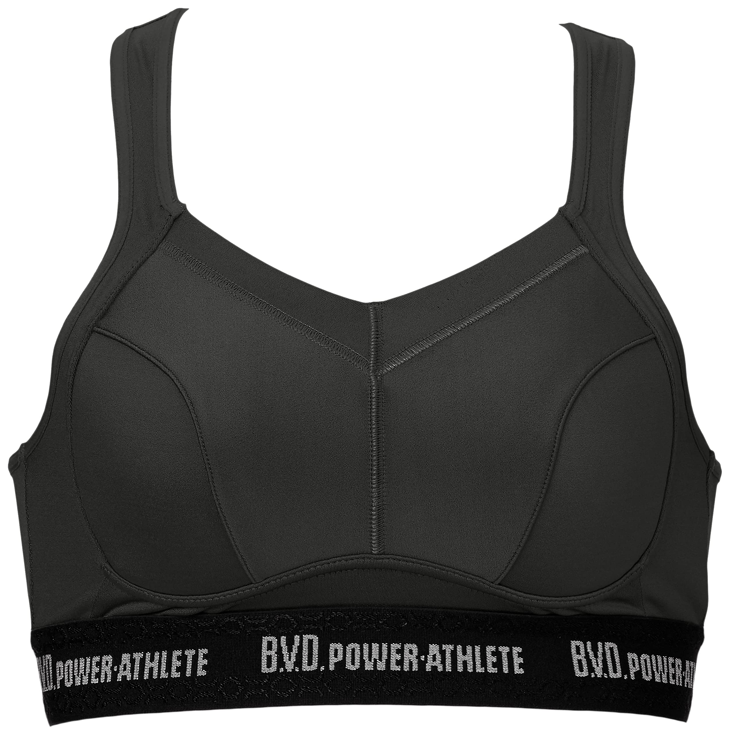 

BVD Sports Web Большой POWER-ATHLETE Топ-половина Влагоотводящий, Быстросохнущий Бюстгальтер, PLAD04, Женский, Эксклюзивный, PLAD04NT, Черный,