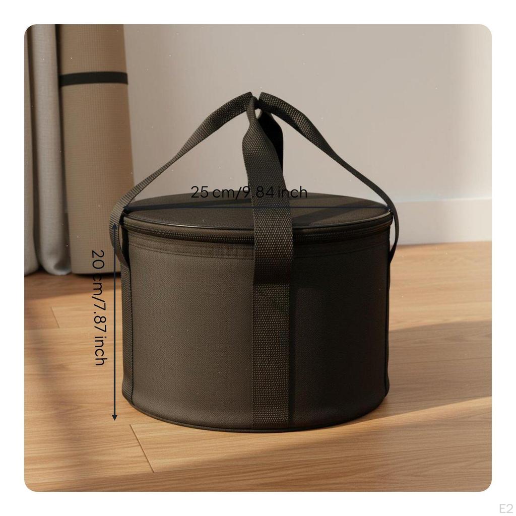 Padded Sound Bowl Bag Thickened Design Crystal Carrying Case Oxford Material Soothing