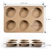 Carbon Steel Kitchen Easy to Release Non-stick Baking Tool Hamburger Bun Mold Loaf Pan Muffin Tray