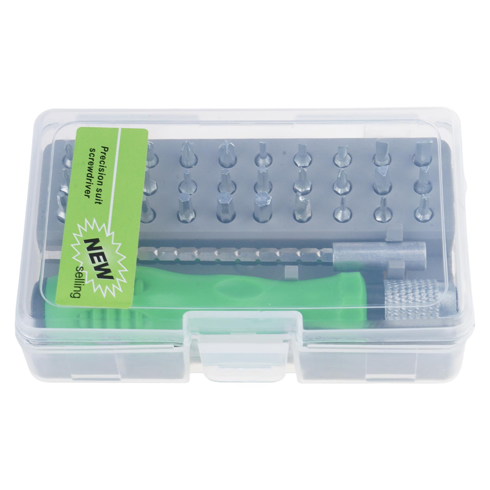 

Мини прецизионный набор отверток 32 в 1 Магнитный набор инструментов для ремонта Компактный для мобильного телефона ПК ноутбука часов и компьютера