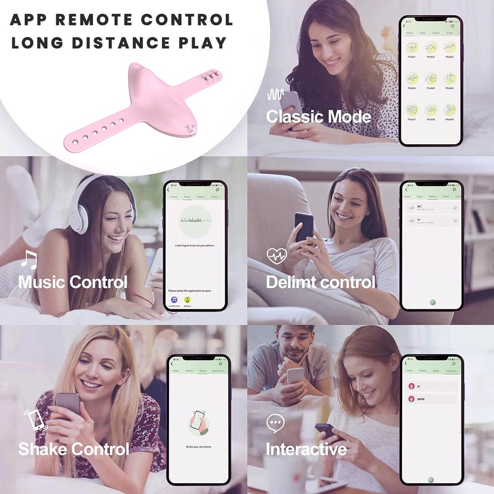 Women'S Dildo Butterfly Vibrator Sex Toys For Women App Remote Control Bluetooth Sexy Dildo Female Vibrators For Women Couples