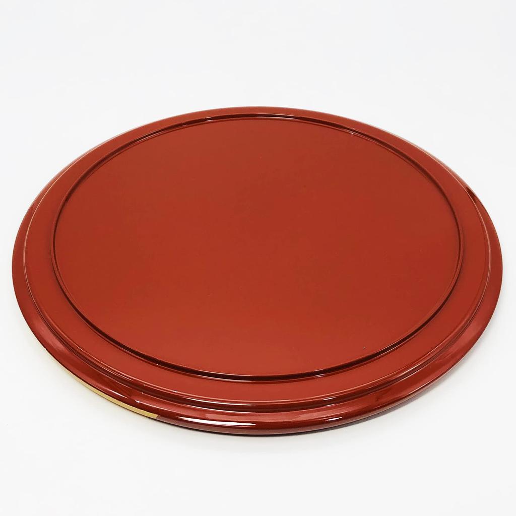 Maeju Lacquerware Tray, Vermilion, 27cm, 4M-133