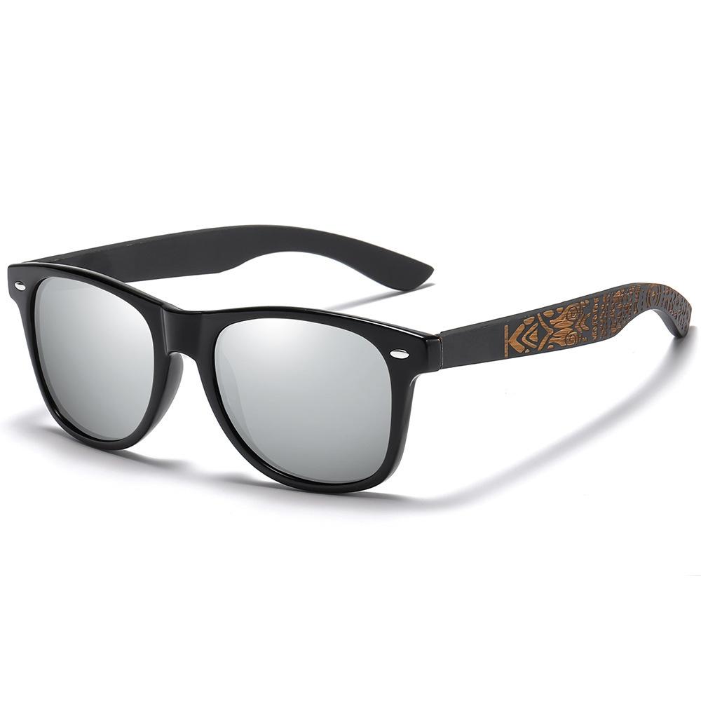New Classic Men Ultraviolet Sunglasses Fashion Wood Male Driving Riding Sports Sun Glasses Wooden Bamboo Eyewear UV400 Shades