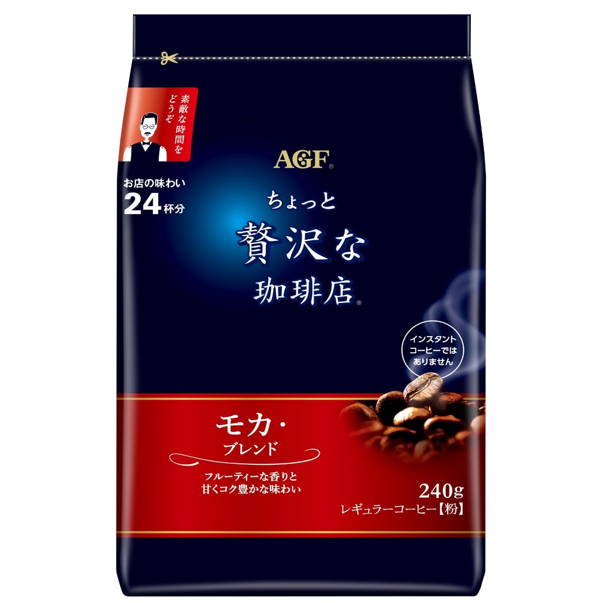 AGF Chotto Zeitaku na Kohiten Regular Coffee Mocha Blend 240g Powder