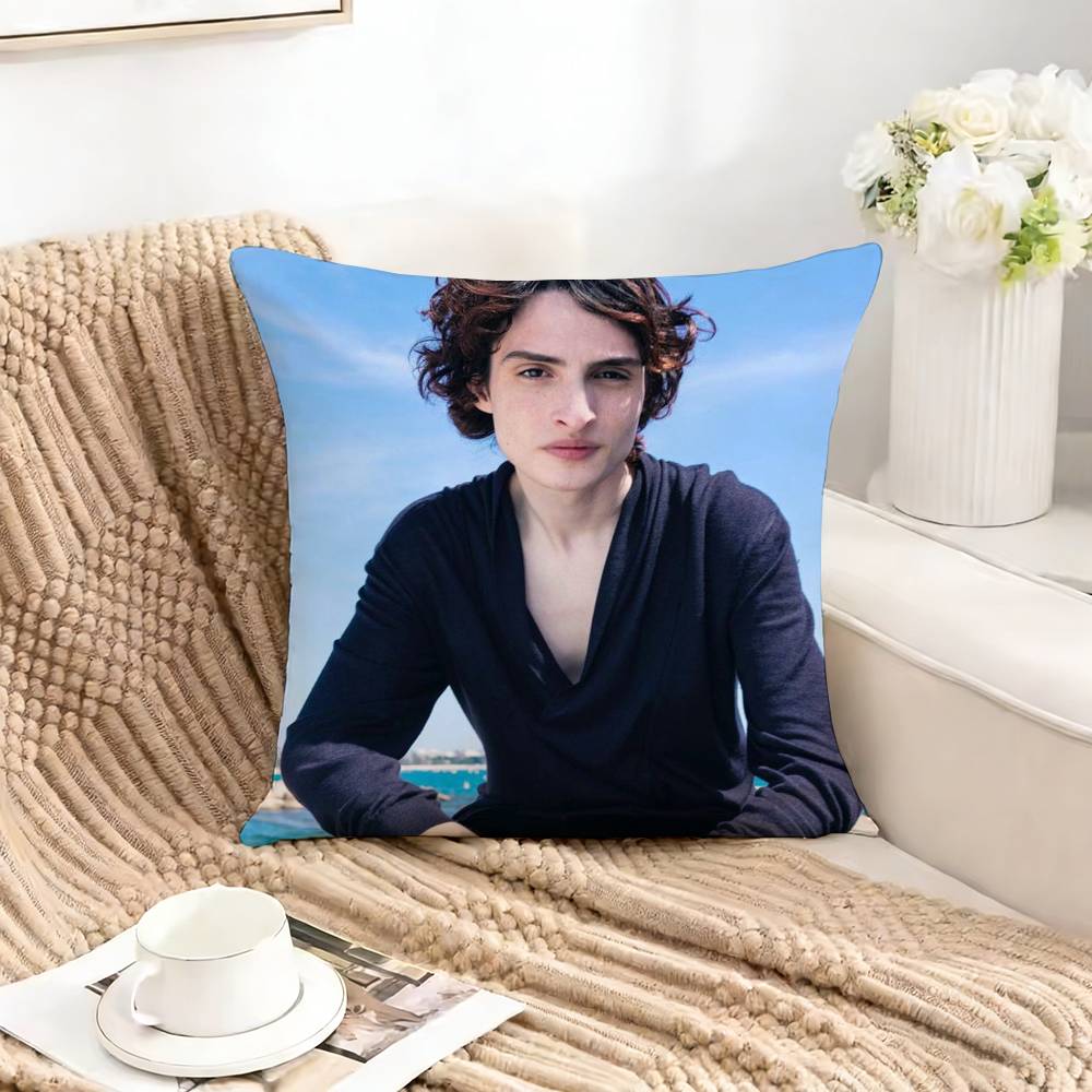 Cool FFinn WWolfhardFW Square DoubleSided printed Pillow Case Bedroom Bedside Pillow Sofa Cushion Cover