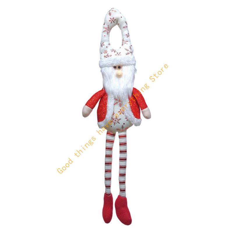 Christmas Doll Door Hanging Decoration for Christmas Tree Front Door Shelf Curtain Indoor and Outdoor Holiday Decoration 55KF