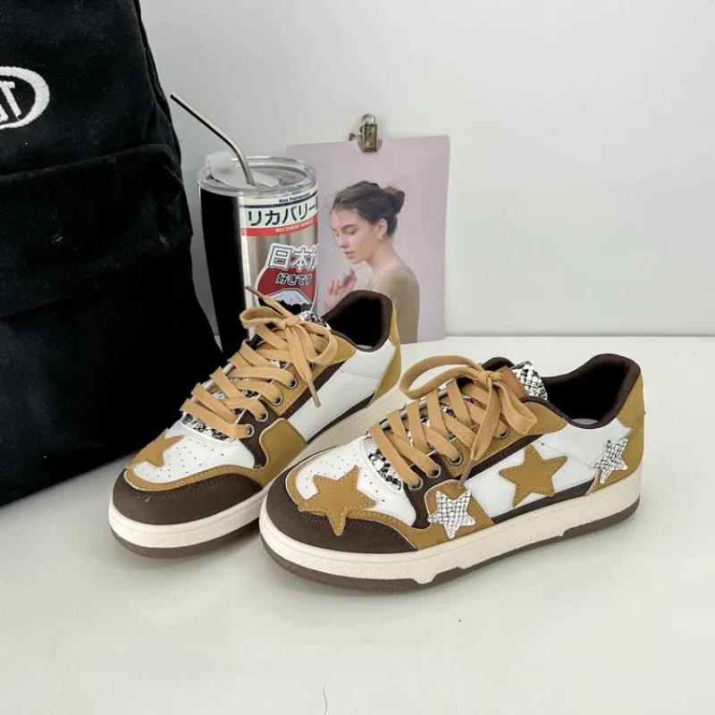 fashion Breathable color blocking Women Casual board shoes outdoors walking flat sports shoe Women Sneakers  para mujeres