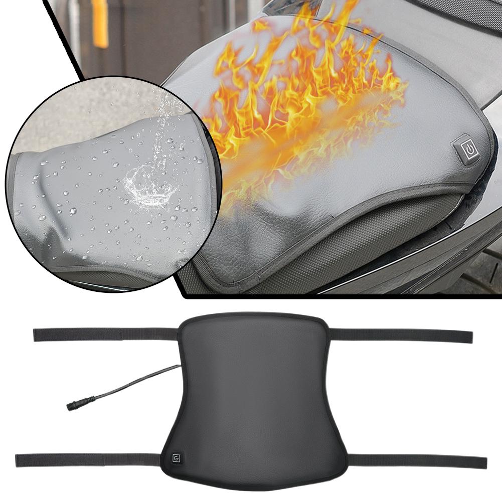 12V Motorcycle Heated Seat Cushion Universal Three-level Temperature Control For Heating Winter Warmer Seat Cover Heated Pa K7J2