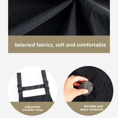 Nouveau Tablier de Cuisine en Polyester 2 Poches Imperméable à l'Huile Salopette de Café Bandoulières Réglables Tablier de Nettoyage Imperméable Ustensiles de Cuisine
