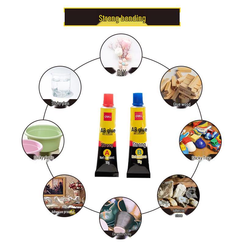 Deli 53587 Strong AB Multi-Purpose Adhesive