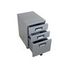 Minimalist Metal Mobile Office Filing Cabinet with Lock