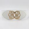 Down Jacket Decorative Belt Women'S Bright Gold Love Pair Buckle Elastic Belt Dress Wide Waist Seal Three Sizes
