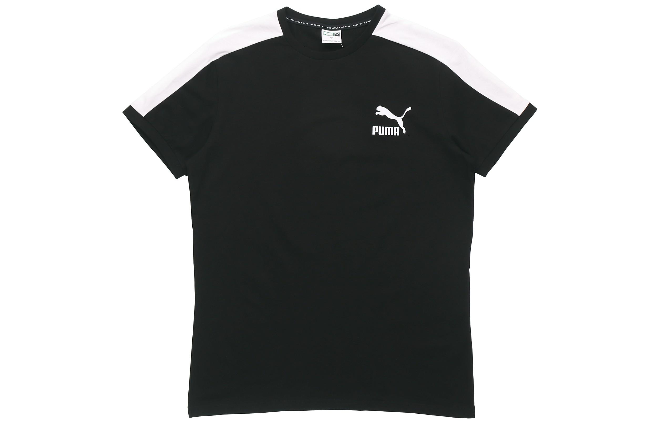 PUMA Set in Sleeve T Shirt Men s Black 598251-01 L