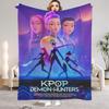 K-Pop Demon Hunters Blanket Girls Boys Plush Throw Blanket Novelty Warm Blanket All Season Gift