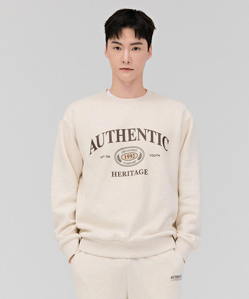 Унисекс свитшот Chase Cult Essential с вышивкой на груди - Бежевый Lbeige/100