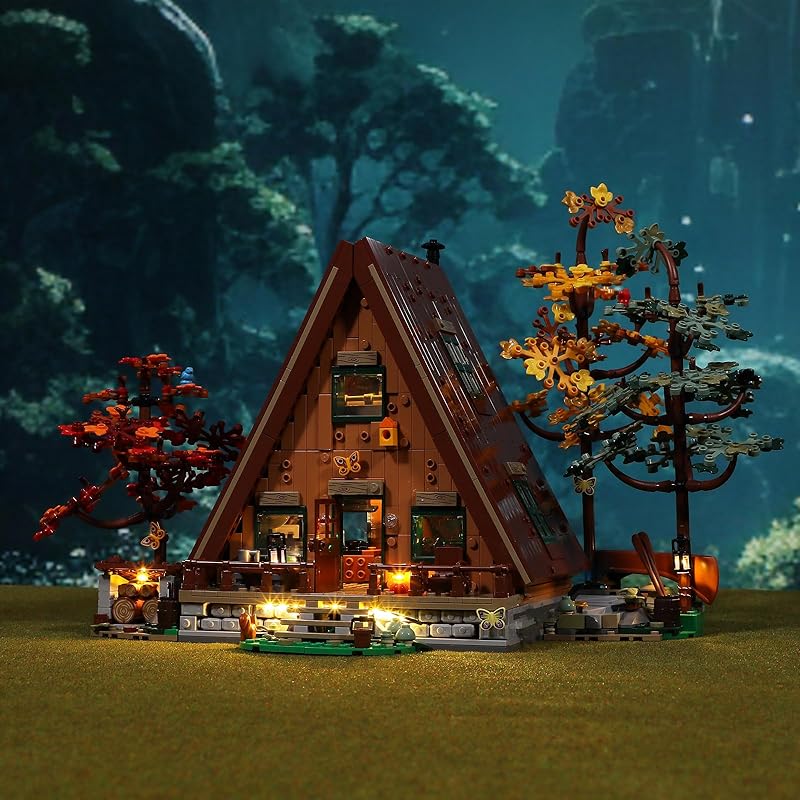BRIKSMAX Led Lighting Kit for LEGO-21338 A-Frame Cabin - Compatible with Lego Ideas Building Blocks Model- Not Include Lego Set