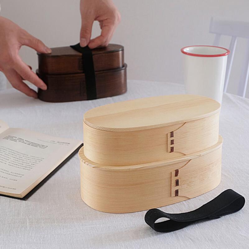 De Ruien Willow Wood Divided Bento Box