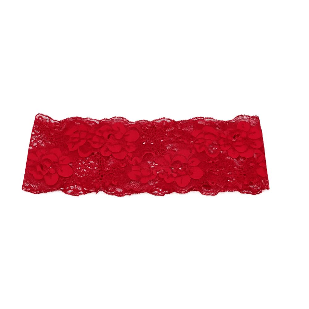 

Wide Lace Floral Headbands Korean Mesh Elastic Hair Bands Hollow-Out Lightweight Headwrap Headwear
