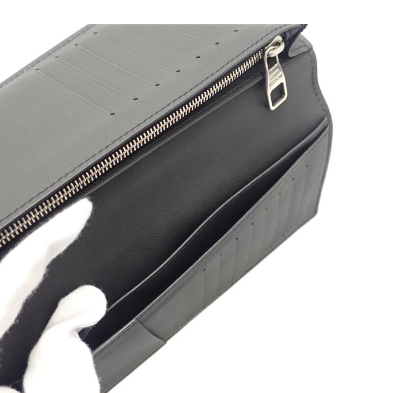 LOUIS VUITTON  M83190 Purse black/Silver Calfskin mens