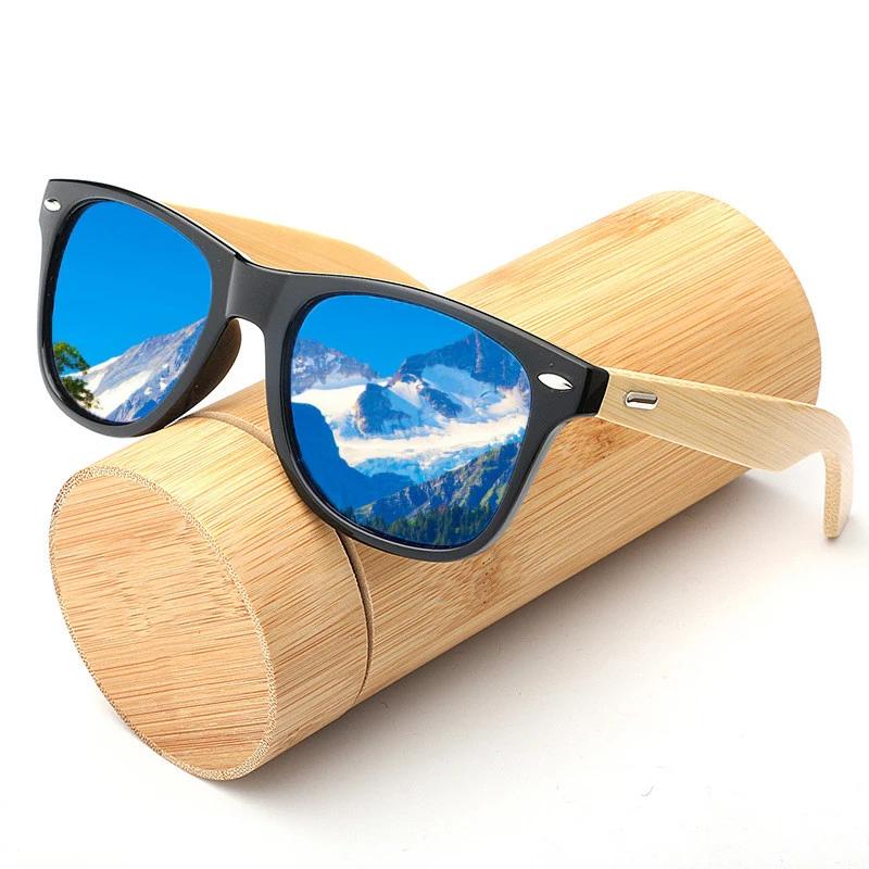 Vintage Wood Bamboo Non-Polarized Sunglasses Men Women Classic Uv400 Driving Sun Glasses Riding Fishing Eyewear Goggle Eyeglass