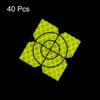 uxcell 40pcs Survey Reflector Sheets, 40x40mm, Self-Adhesive Reflective Tape for Surveying Target Marks, Green