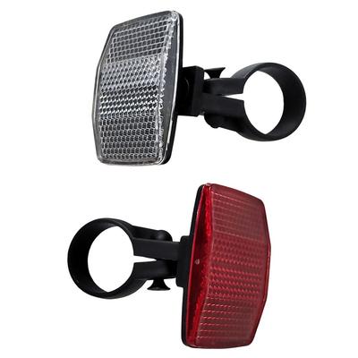 31.8mm Handlebar Bicycle Reflectors Front And Rear Dustproof Design