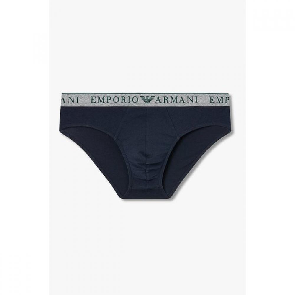 Emporio Armani Men Line Logo Banding Cotton Brief 2pc Set 0815311003 0815311004