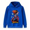 Kids Boys Girls Long Sleeve Hoodie Super Hero Print Casual Pullover Sweatshirt for Children Daily Wear