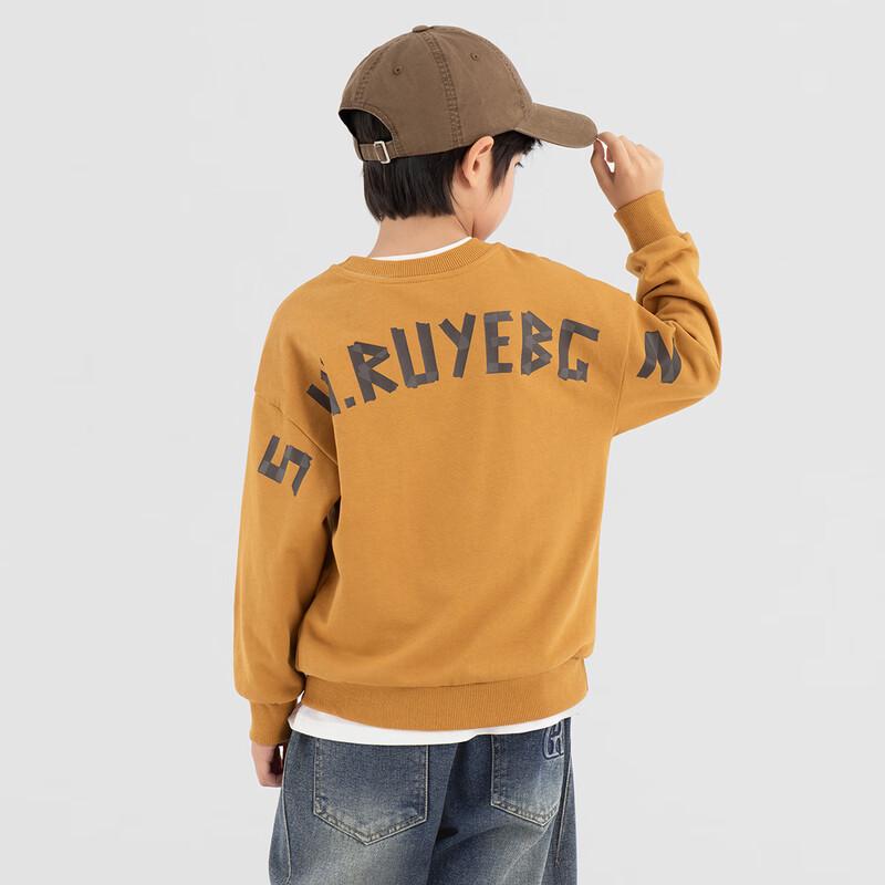 Boys  Letter Print Crewneck Sweatshirt 110
