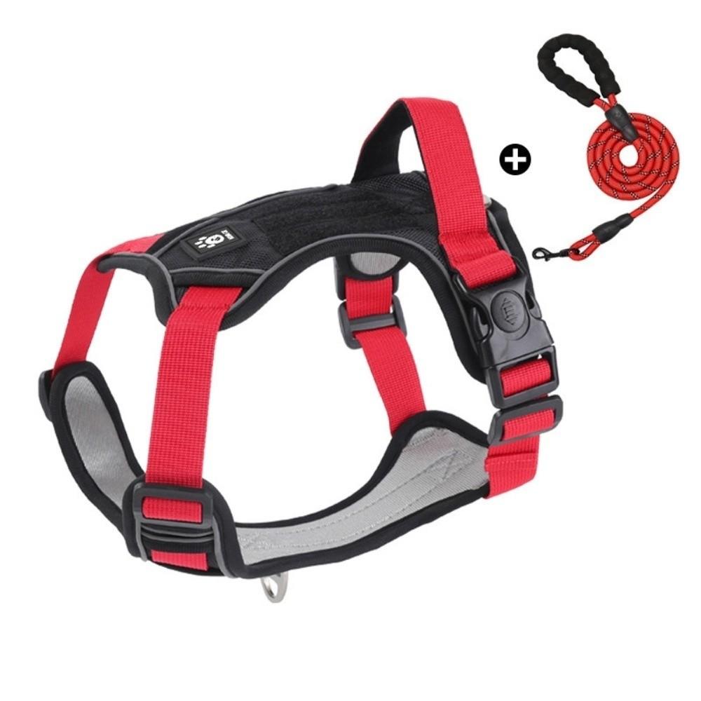 

Comfortable Anti-Pull Dog Harness Multi-Point Adjustment Dog Leash Dog Chest Strap Daily Walks S чёрный