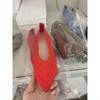 Breathable knitted large-size women's shoes, black and yellow casual fashion one-pedal lazy shoes, women's summer shoes