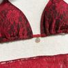 Cover Skirt Sexy Brazilian Bikini Set Mesh Swimsuits Beach Lace Bikinis  Pool