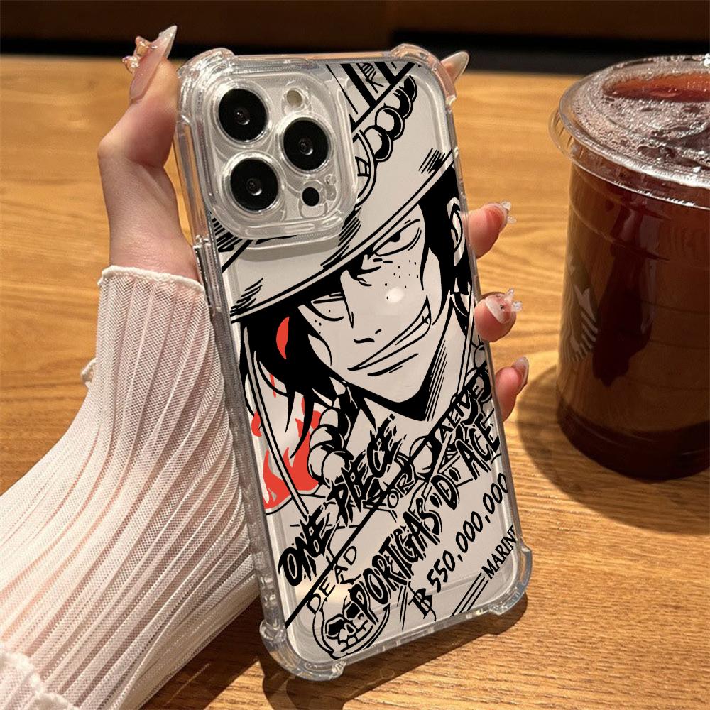 

Japan P-PIECE Anime ONE phone case For Samsung Galaxy S25 S23 S24 S22 A06 A50 A07 A20S Ultra Plus FE Anti Fall Transparent Samsung S23 Plus