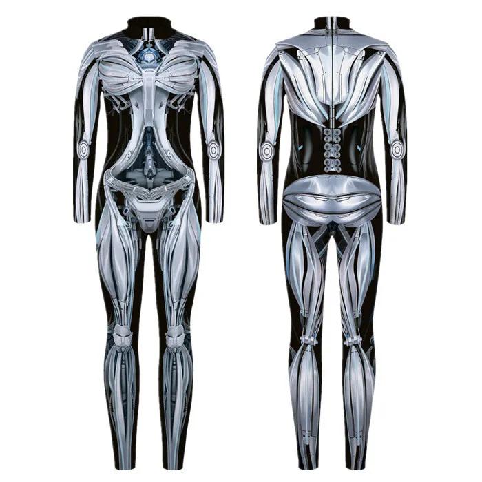 

3D цифровая печать сценические костюмы для взрослых Хэллоуин мероприятия карнавал тематическая вечеринка косплей костюм ролевые игры комбинезон Adults M