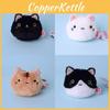 Cat Plush Toy With Short Pile Fabric For Kids And Collectors