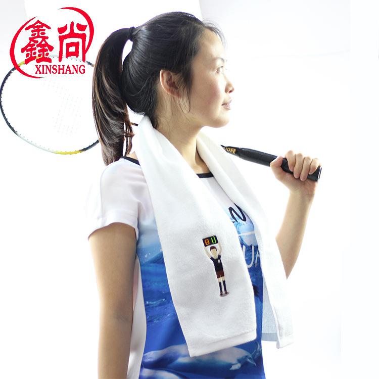 

Sports towel Pure cotton lengthened 20 * 110cm towel Sweat towel Fitness yoga towel 20*110 белый