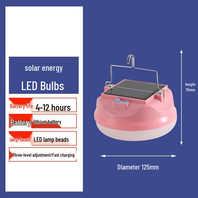 HuiXiang Solar-Powered Portable Camping & Stall Light
