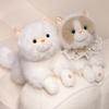 Lifelike Fuzzy Black Cat Plush Toys Realistic Fluffy Lying Cat Stuffed Animal Birthday Christmas Gifts
