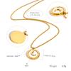 Moon Pendant Necklace for Women - 18K Gold Plated Stainless Steel, Hypoallergenic Charm Jewelry Gift for Daily Wear