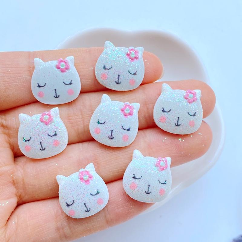 20Pcs New Kawaii Cute Shiny Little Animal Collection Flat Back Cabochons Scrapbooking DIY Jewelry Craft Decoration Accessorie